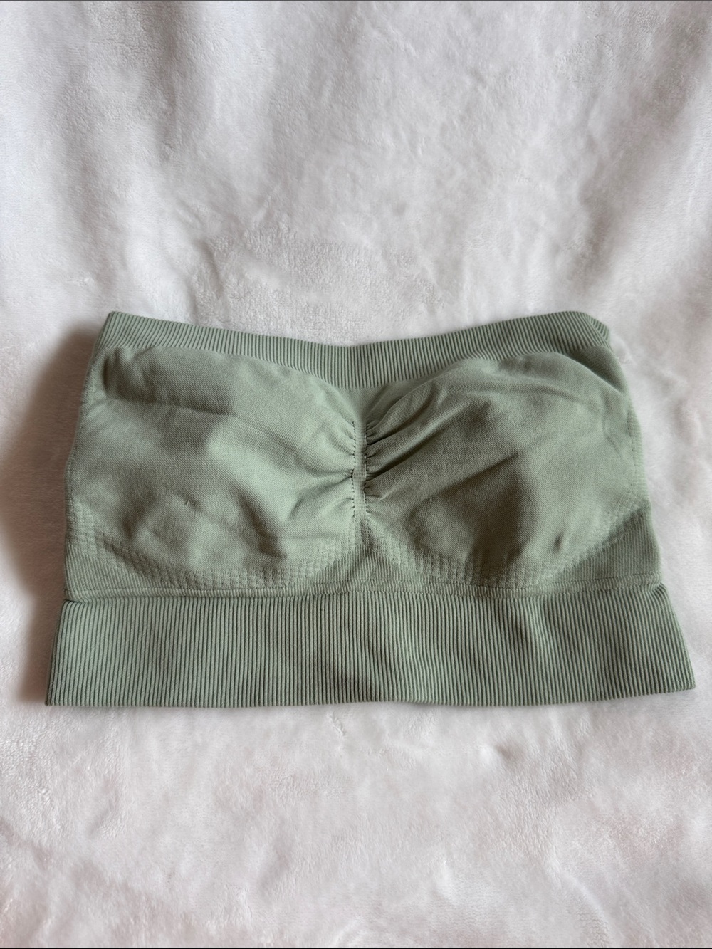 Bombshell Sportswear Sage Green Strapless Seamless Tube Top